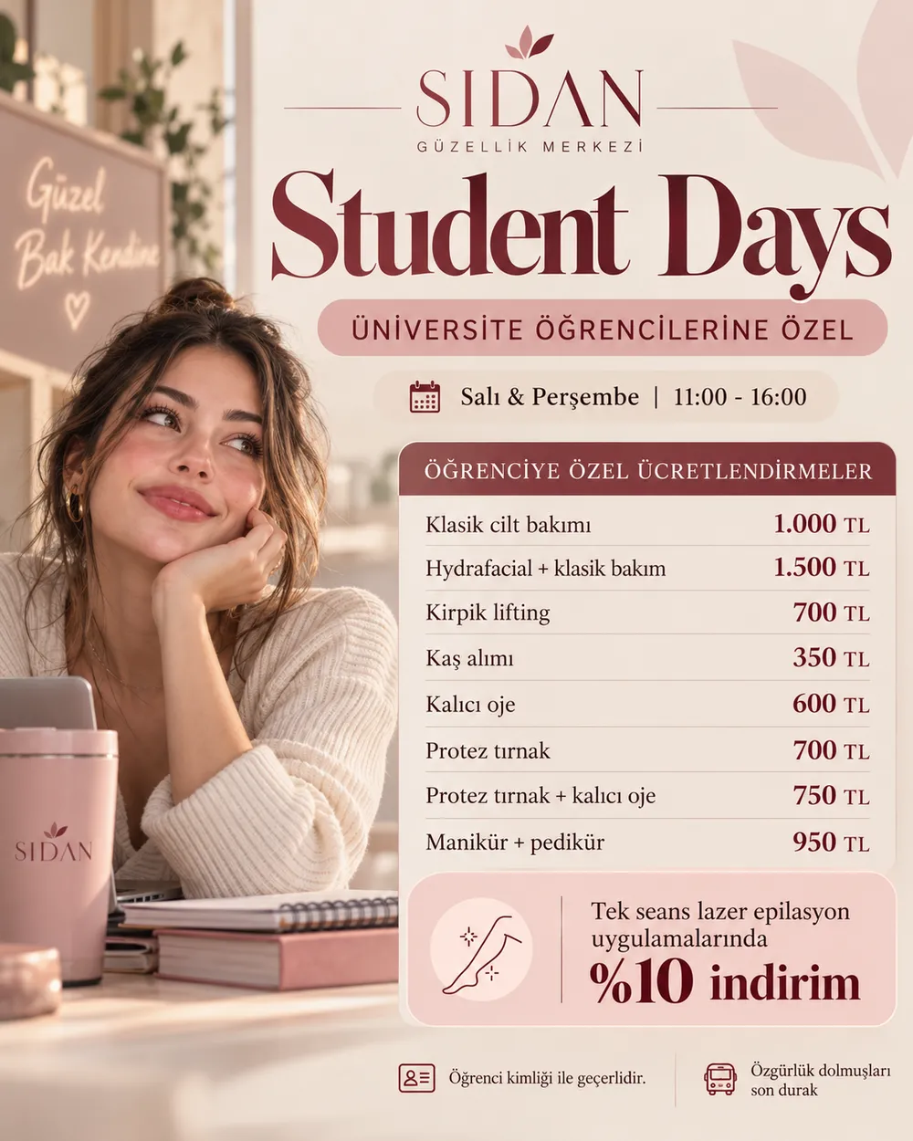 Üniversite öğrencilerine özel kampanya 